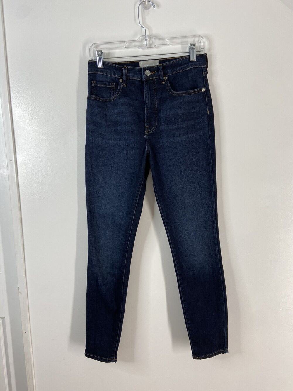 Everlane The High Rise Skinny Jeans Womans Size 28 Dark Wash Denim Pants